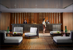 Concierge desk at a hotel in New Orleans