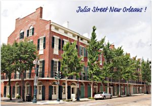 Photo of Julia St. in the Warehouse District of New Orleans