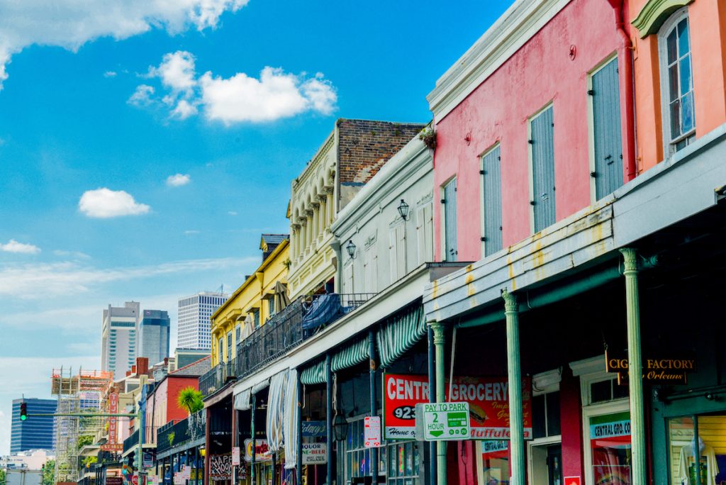 Various historic shops in New Orleans, LA